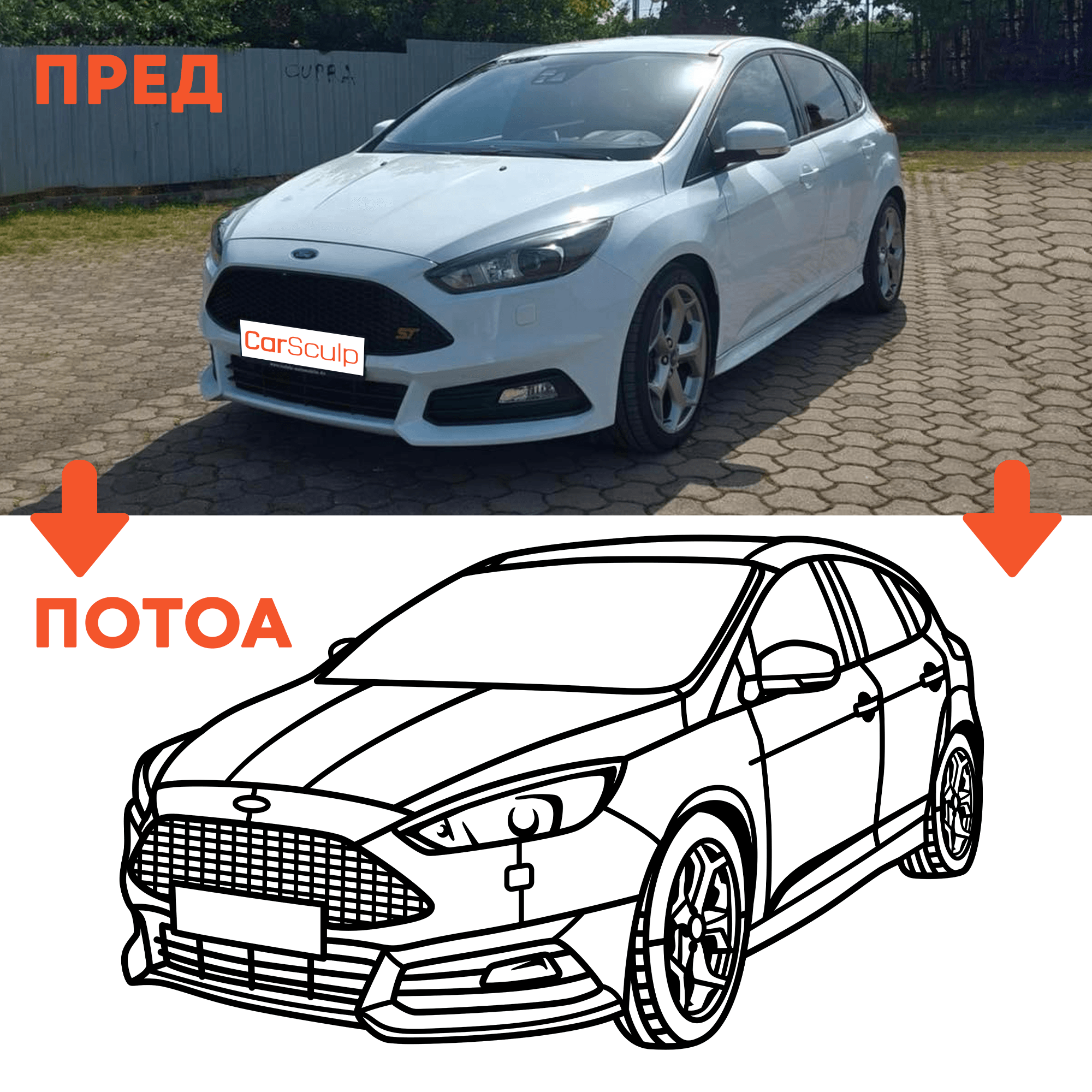 ПЕРСОНАЛИЗИРАНА СИЛУЕТА ОД ВАШИОТ АВТОМОБИЛ